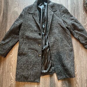 J Crew Stylish Plaid Coat Men’s 42